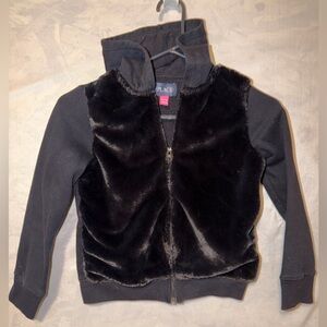 Place Black Fleece Kids Vest with Sleeves
